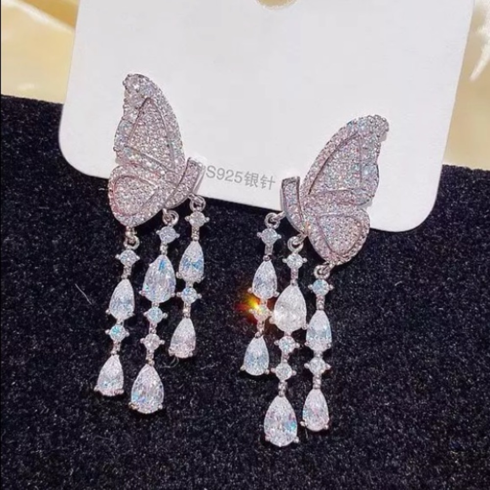 Butterfly earring - silver 925